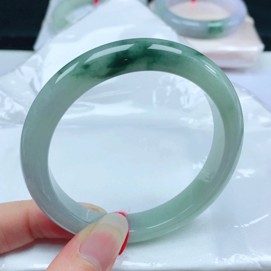 未镶嵌手镯翡翠  编号34 正圈56+