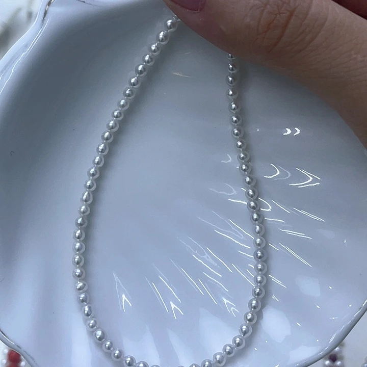 淡水珍珠颈饰银S925镶嵌