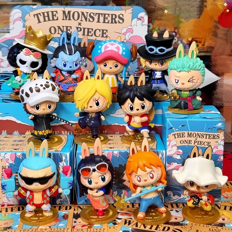 航海王联名路飞盲盒手办海贼王潮流玩具礼物