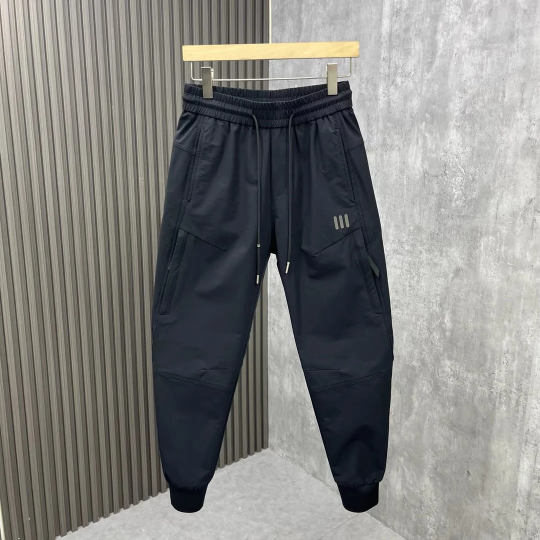 秋季新款男士户外工装裤束脚卫裤宽松潮牌速干哈伦裤松紧腰休闲裤