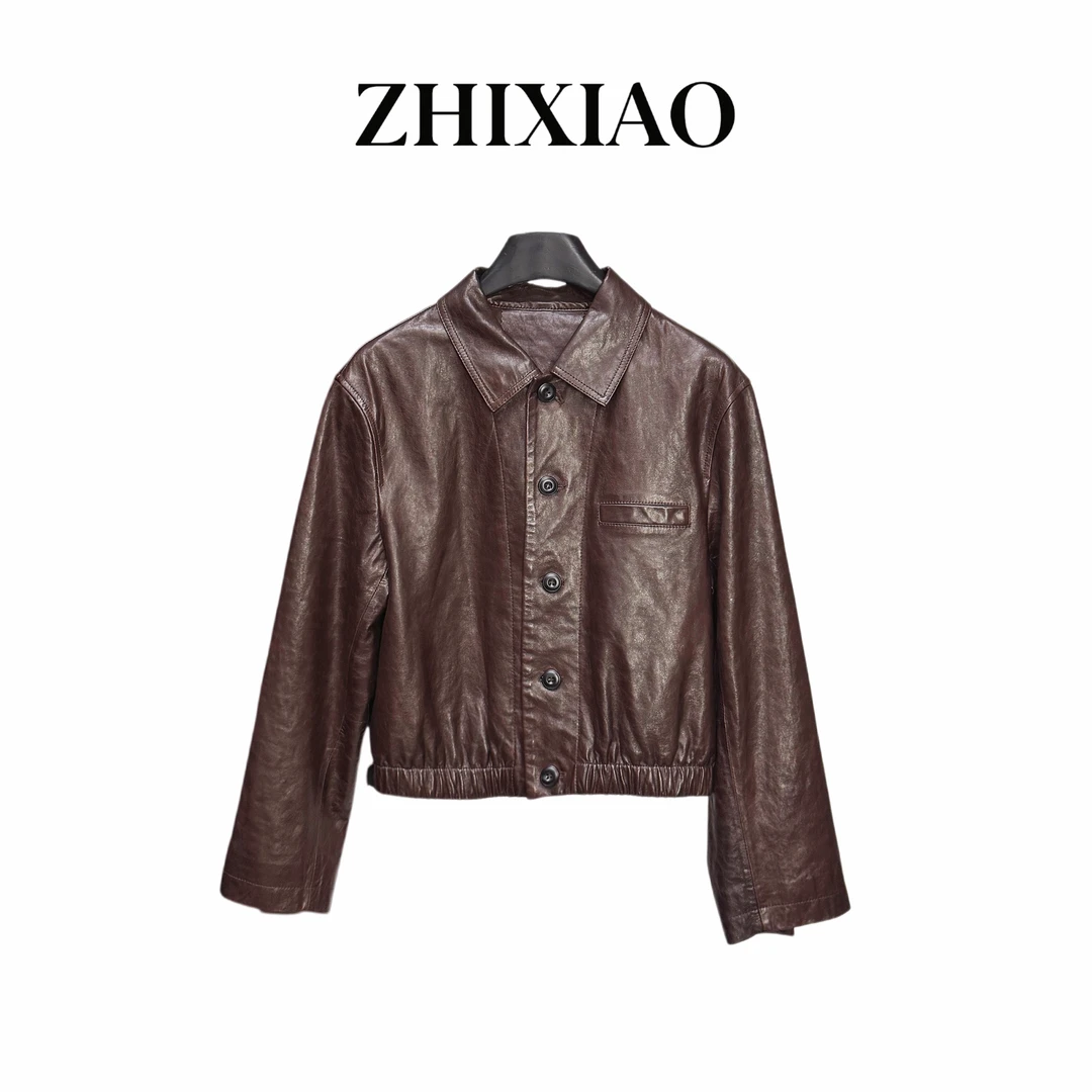 【ZHIXIAO】秋冬新款：皮衣外套8117