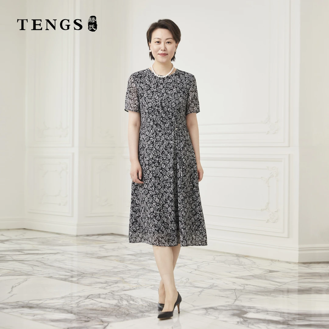 TENGS滕氏女装夏季新款碎花连衣裙