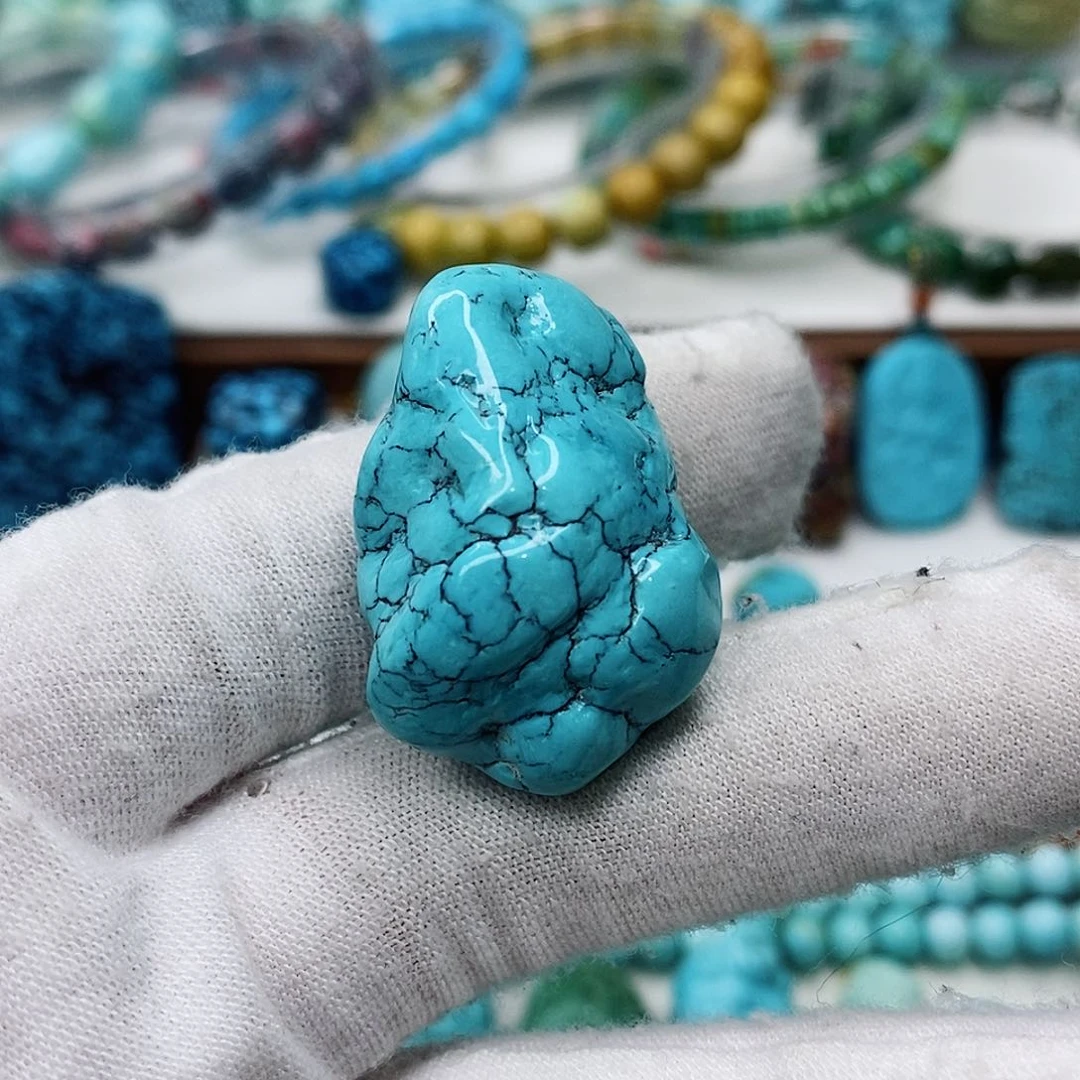 绿松石珠宝奇石未镶嵌阿*啦