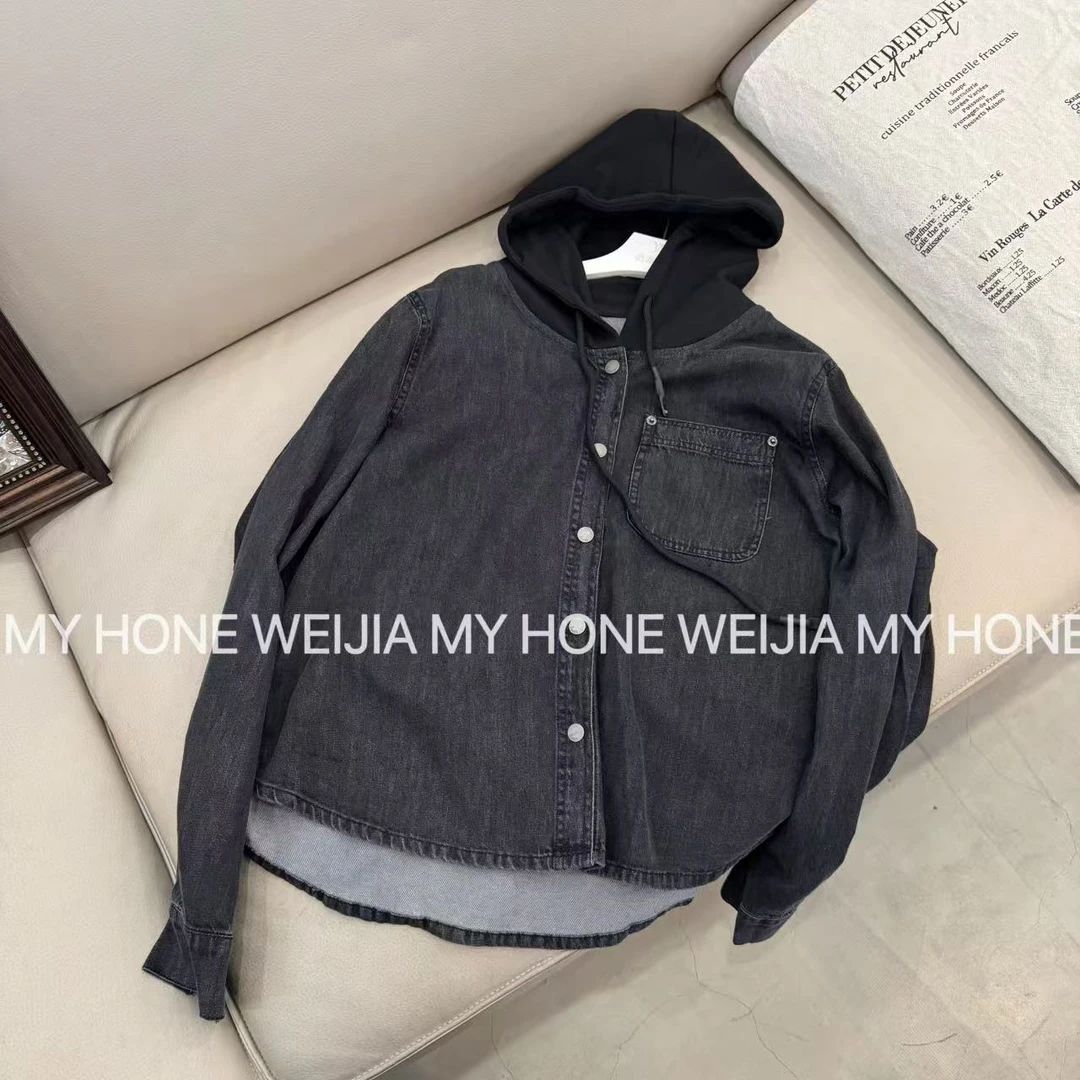 【WJ】春款 丽 17020 带帽拼接外套（3-7）