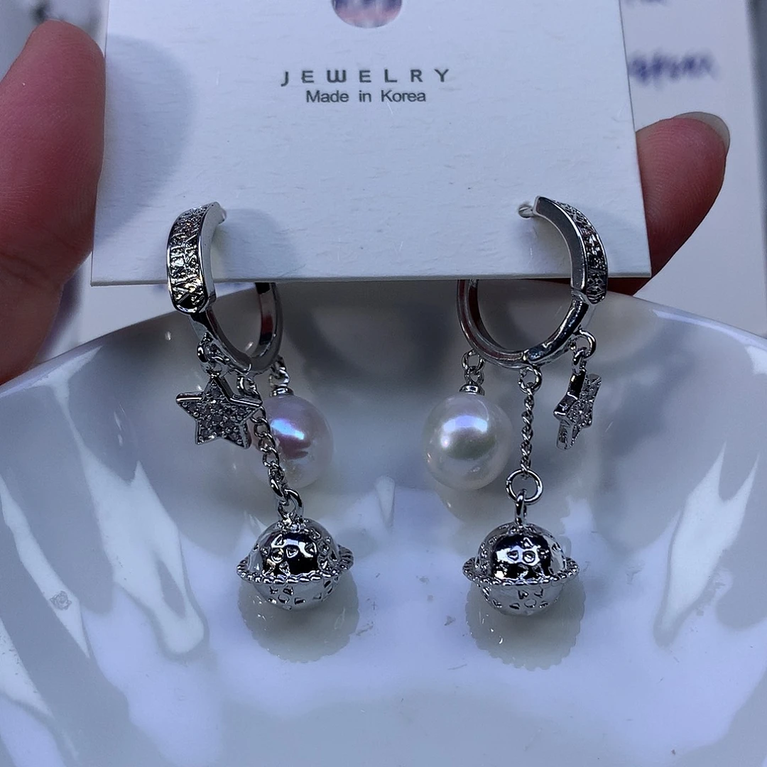 合金淡水珍珠耳饰特价4654