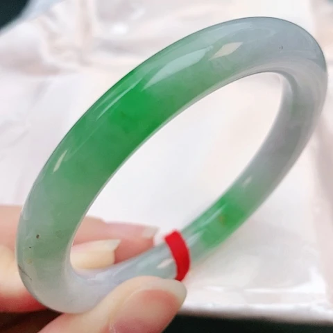 未镶嵌手镯翡翠53圆条882164