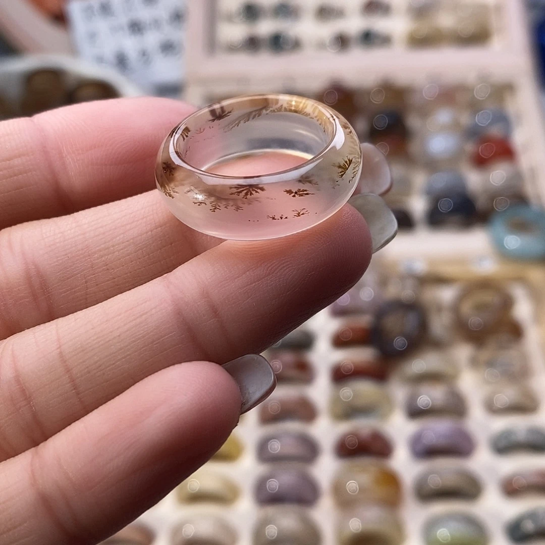 未镶嵌戒指玛瑙/玉髓A 24不退换港18+