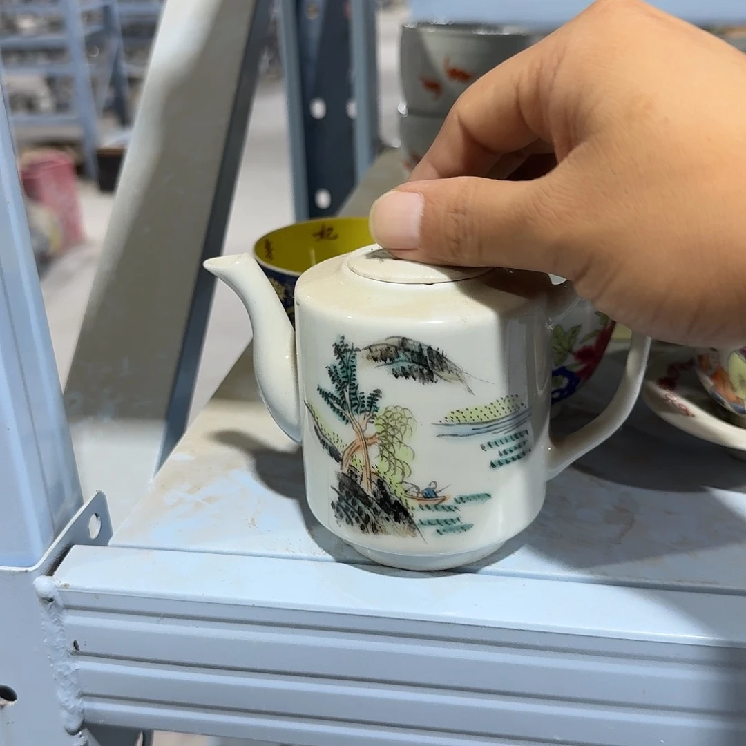 瓷片摆件手绘瓷器全部处理