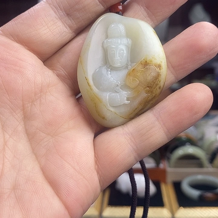 和田玉未镶嵌吊坠(不含链)