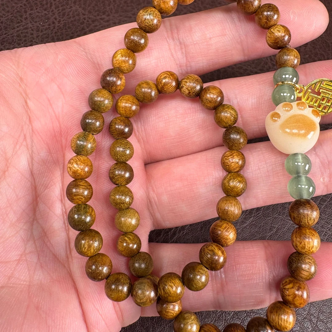 非金属木质手链 MK152猫爪精美手串（无礼盒）