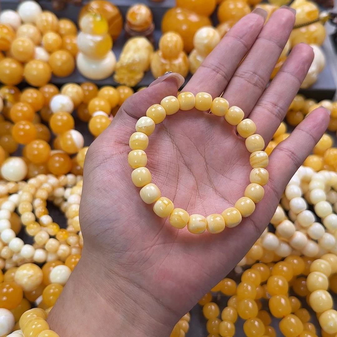 蜜蜡未镶嵌珠宝奇石同料10mm