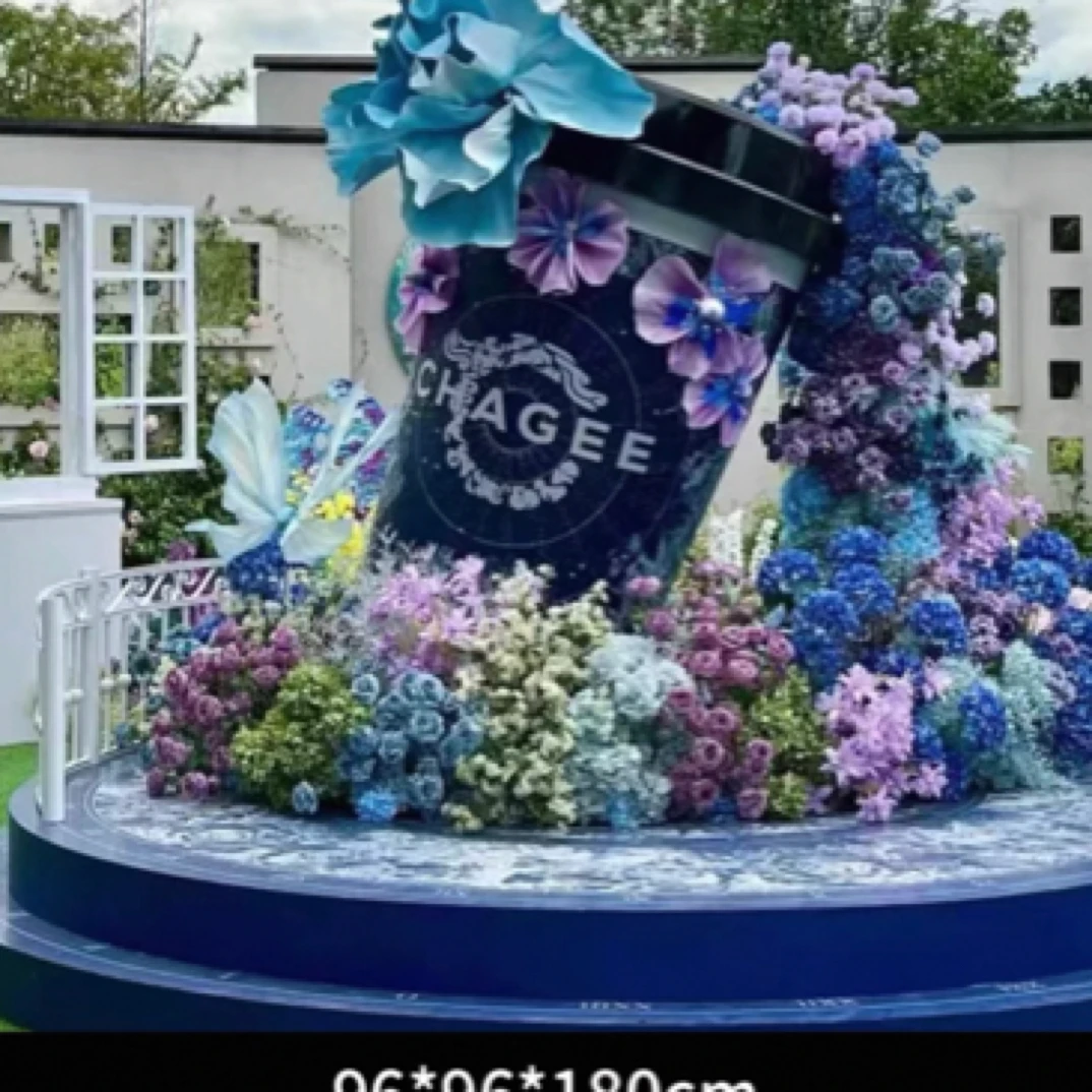 古茗创意奶茶杯模型霸王茶姬咖啡杯雕塑奶茶店开业门口装饰大摆件