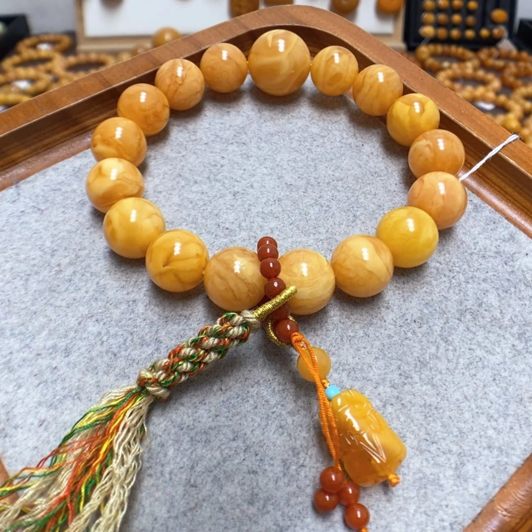 蜜蜡手串未镶嵌蜜蜡