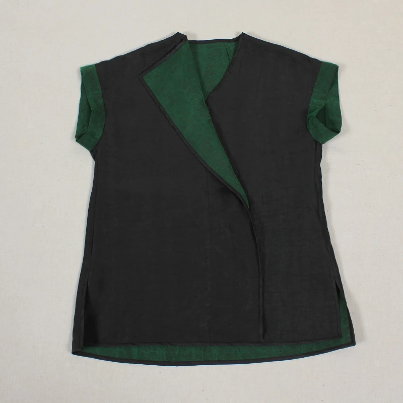 【重山】复古新中式纯手工桑蚕丝香云纱民族风时尚夏季国风上衣