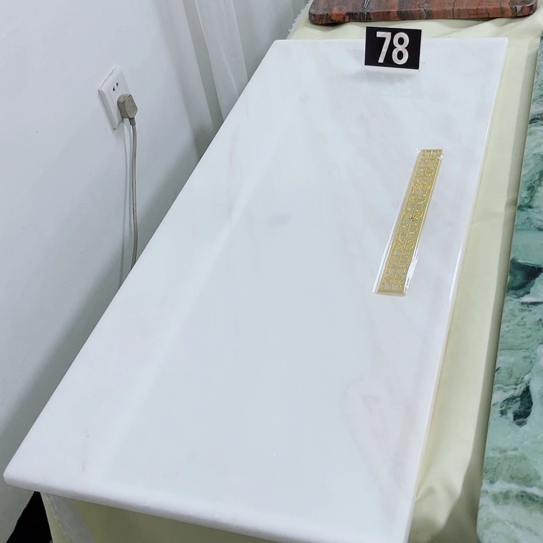 天然奢石芬迪白茶盘90*40