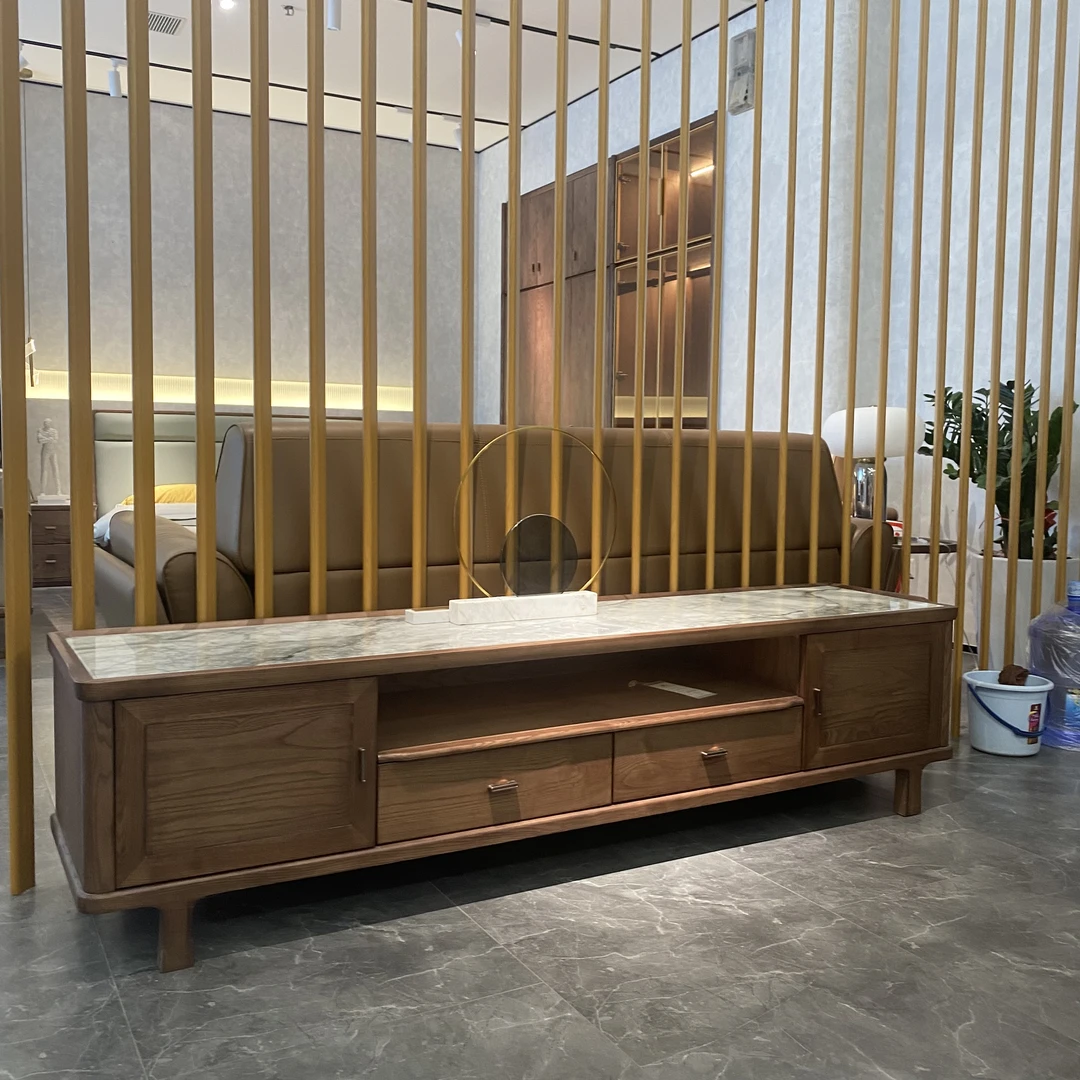 MJ02-15#实木电视柜白蜡木电视柜客厅储物电视机柜现代简约电视柜