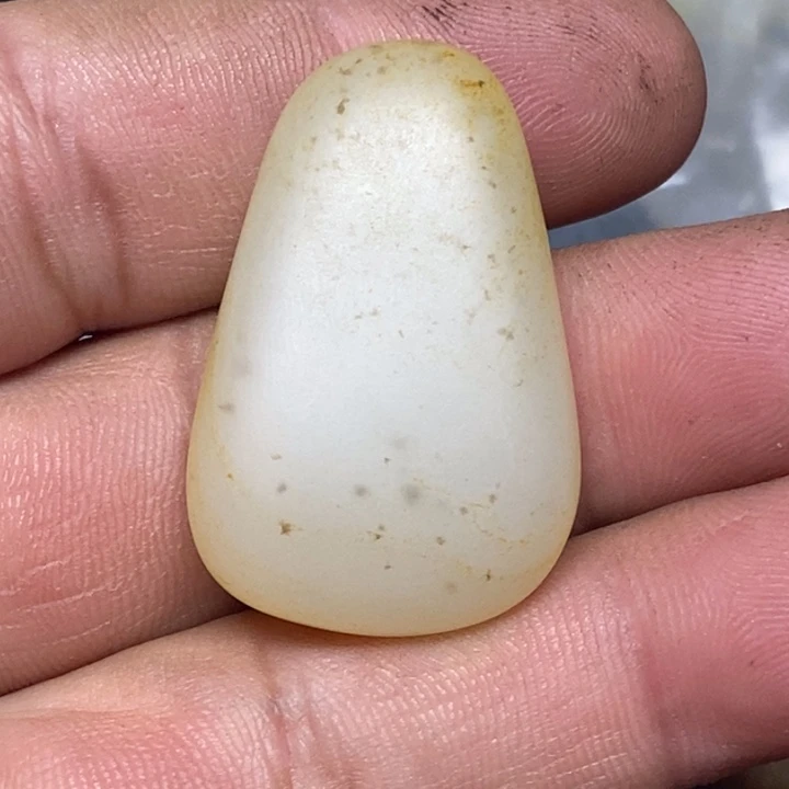 和田玉（白玉）珠宝奇石未镶嵌因**然