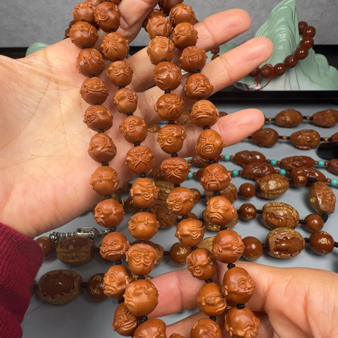 橄榄核手串/手链1.2尺寸油核108罗汉