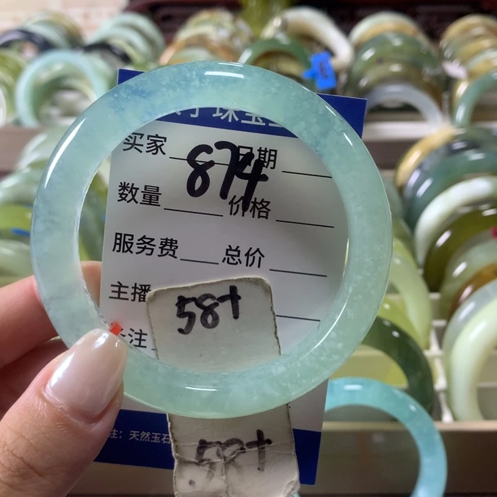 未镶嵌蛇纹石玉手镯874