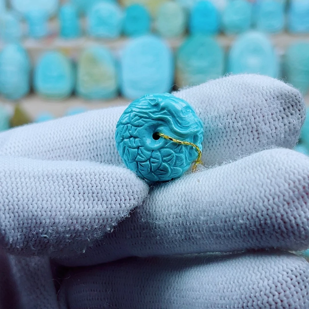 绿松石未镶嵌珠宝奇石配饰19❌11