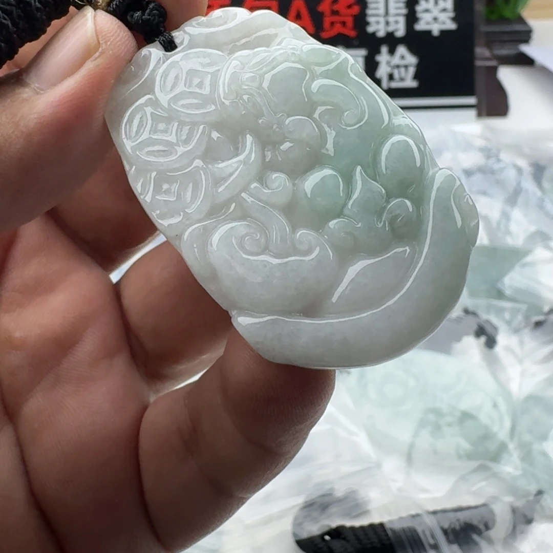颈饰未镶嵌翡翠天然缅甸A货翡翠