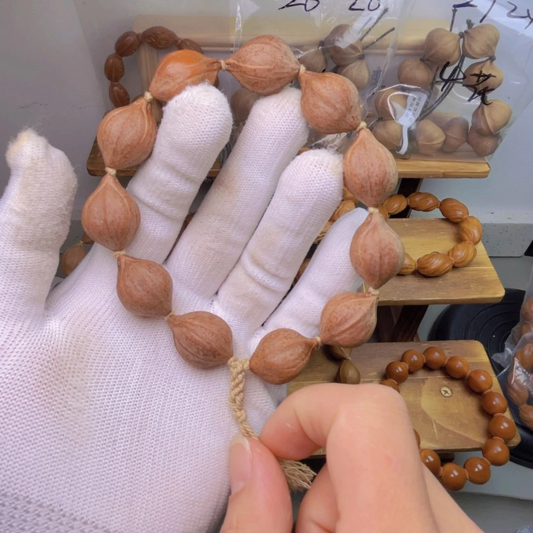 手串/手链橄榄核1824梅林红油核