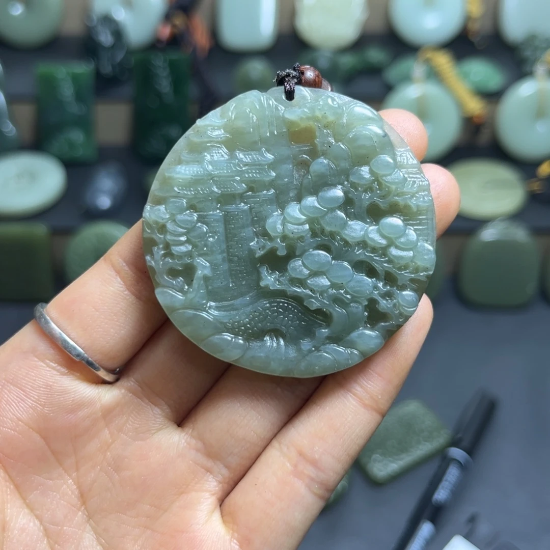 和田玉未镶嵌颈饰