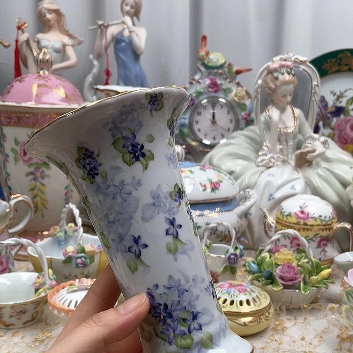 杯碟陶瓷摆件陶瓷