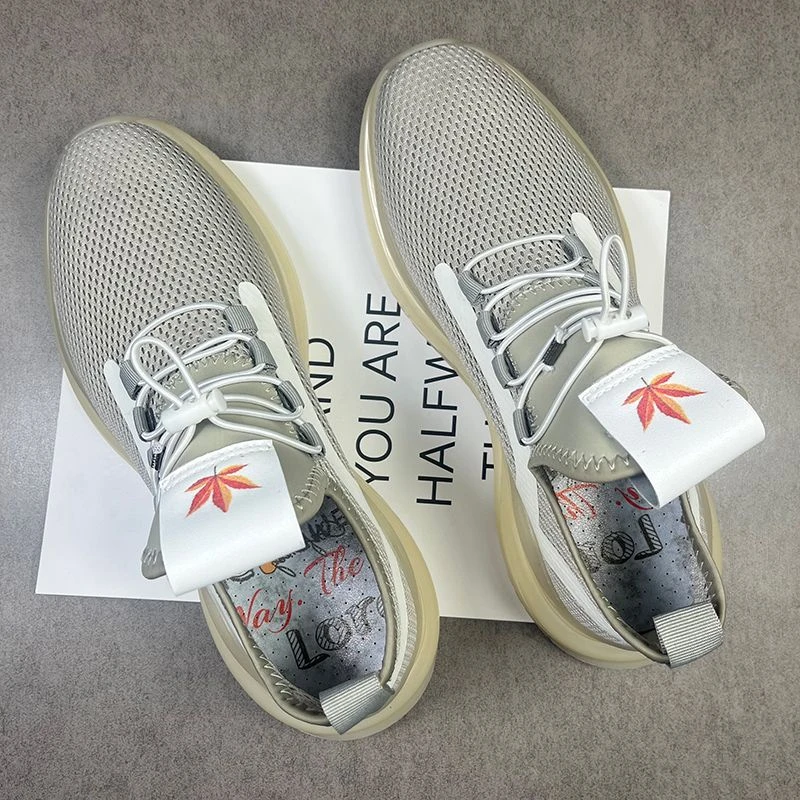 网布透气休闲鞋男士户外登山慢跑鞋百搭椰子鞋运动潮流套脚爆米花