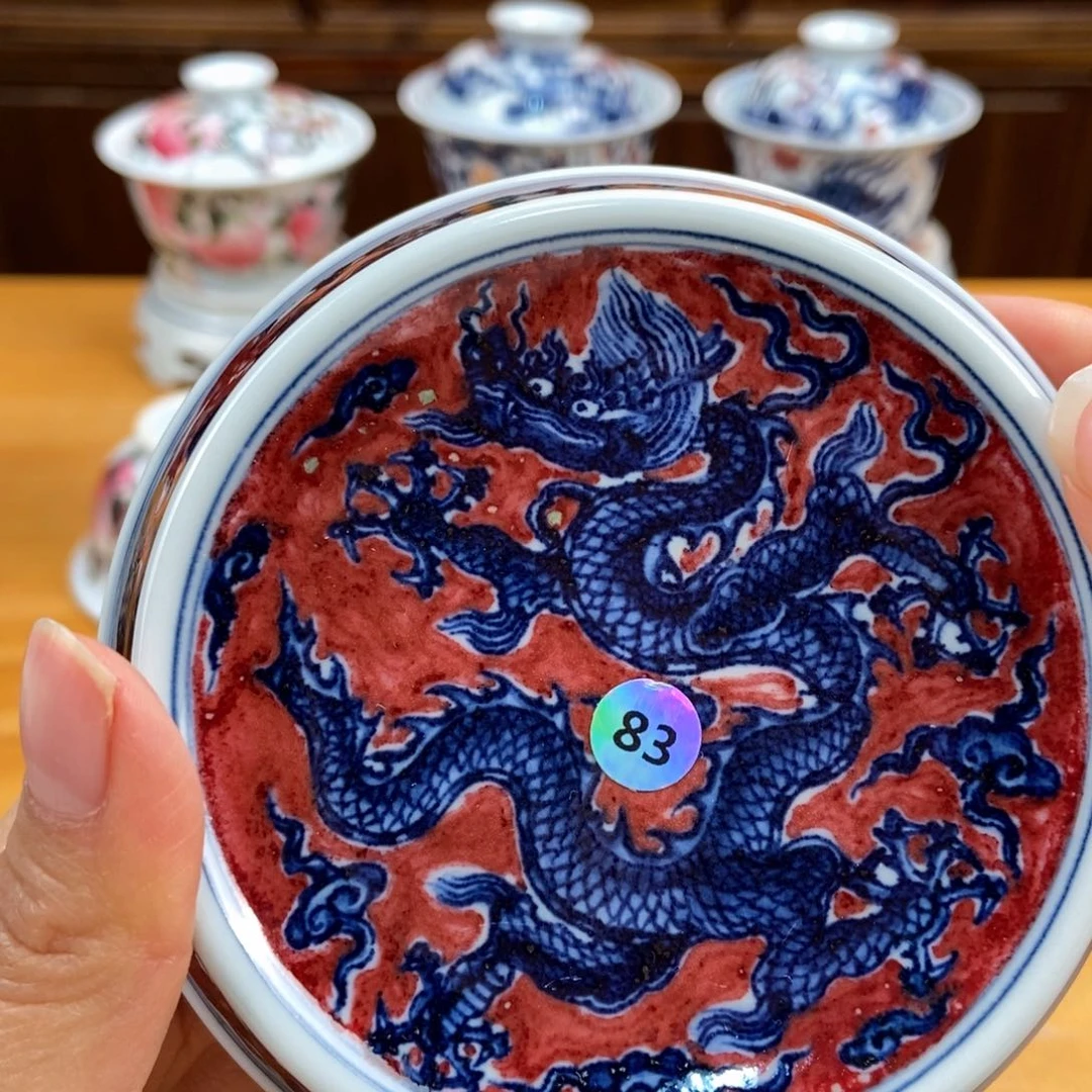 手绘现代茶具非古董