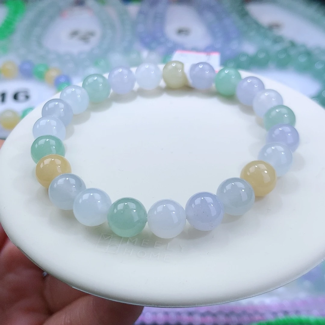 翡翠手链未镶嵌卡8