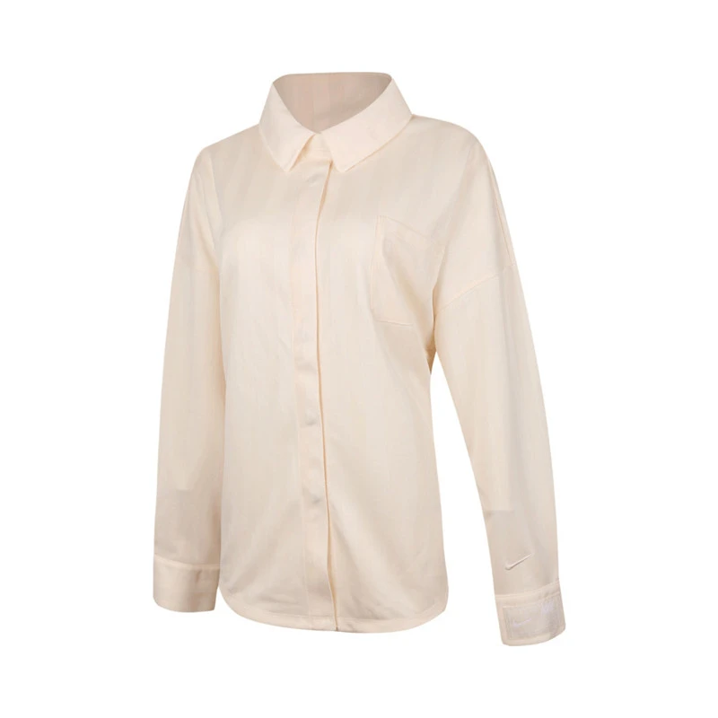 NIKE耐克女子ASWNSW JQRD STRIPE运动休闲长袖衬衫HV1957-110