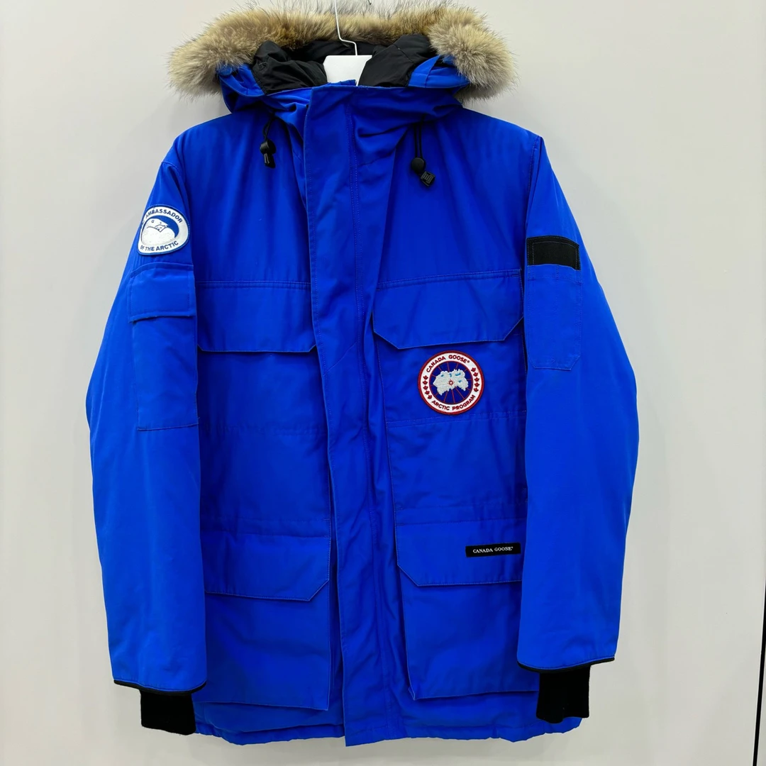 99新 加拿大鹅 PBI北极熊 远征款 Logo纯色派克羽绒服/尺码S/6268