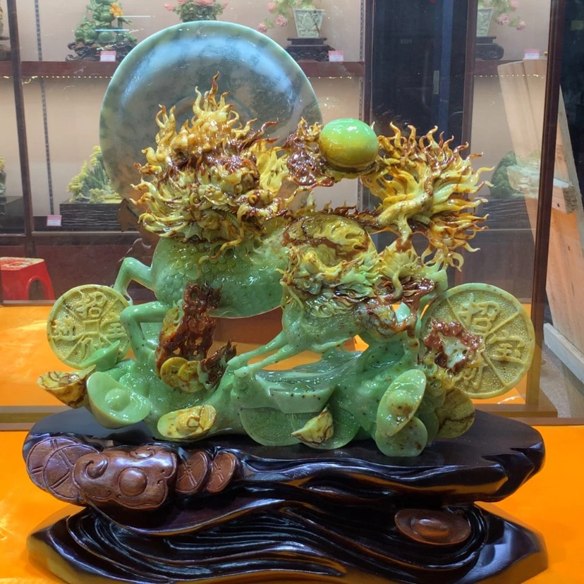 【闪购商品】未镶嵌蛇纹石玉摆件覆膜