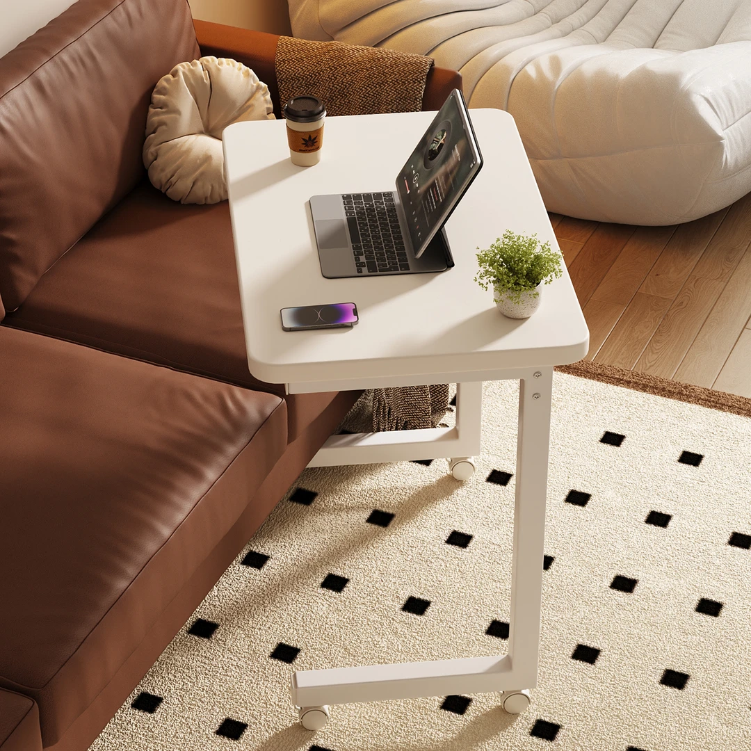 边桌移动沙发桌电脑桌卧室家用书桌升降边几茶几可移动折叠桌北欧