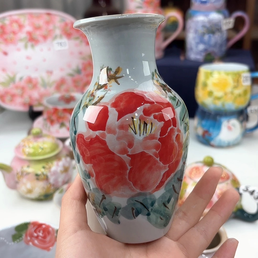 景德镇手绘高温釉下彩陶瓷茶具