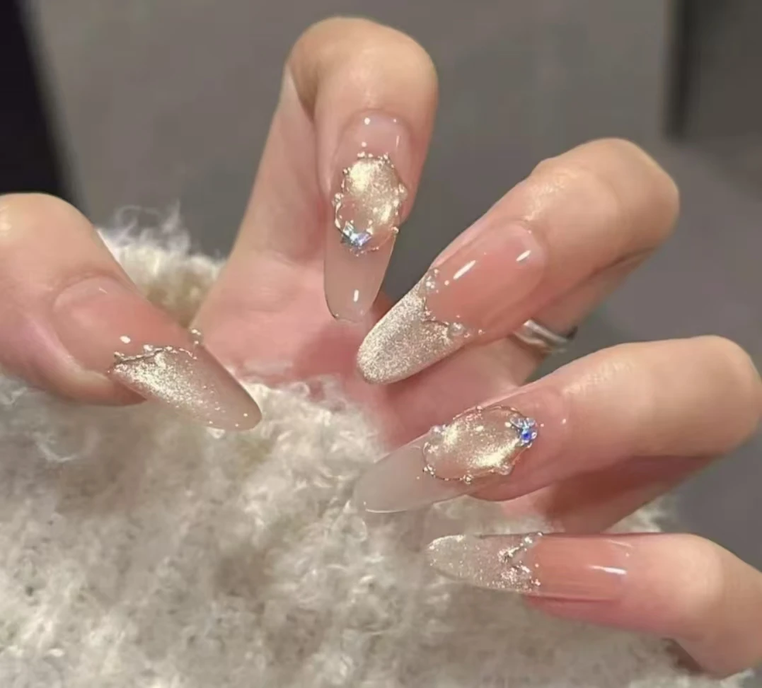 【现货】纸醉金迷时尚清新纯手工穿戴甲