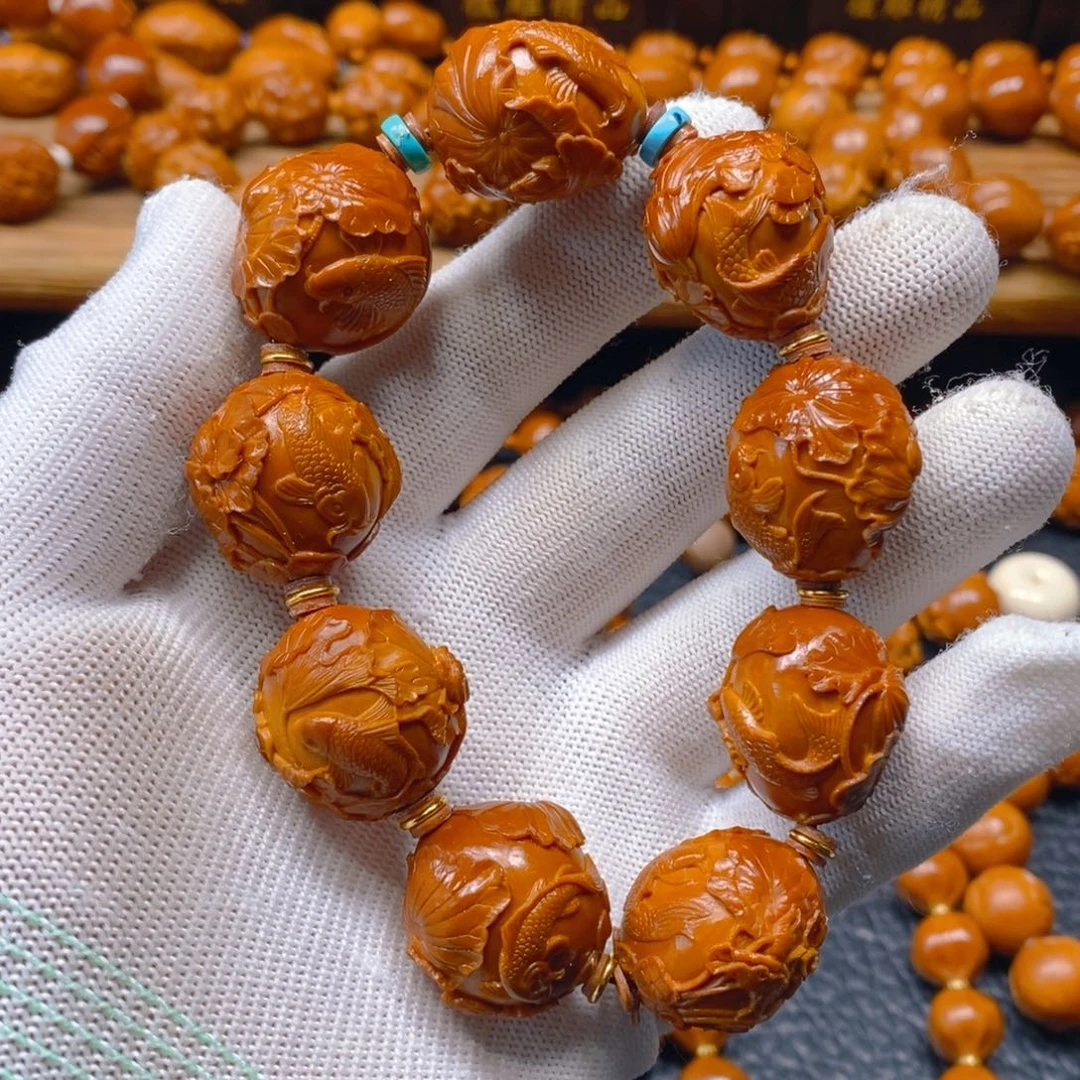 手串/手链橄榄核许忠英2.4荷塘月色