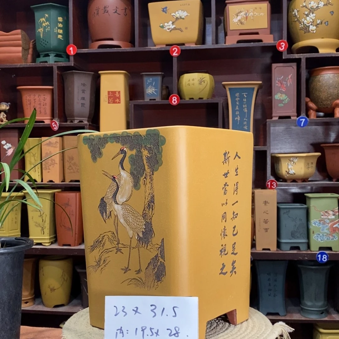 紫砂艺术紫砂花盆