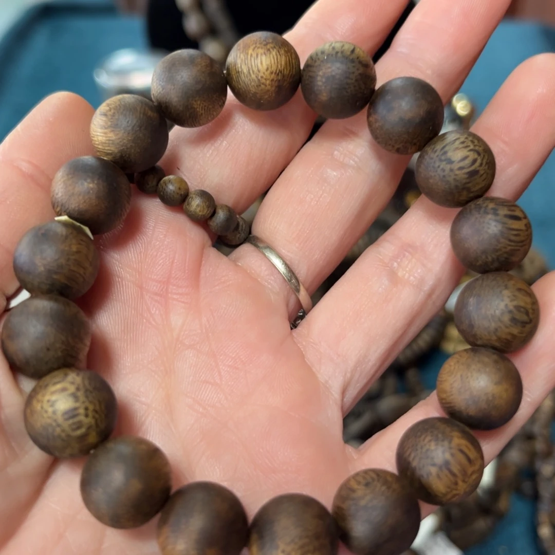 沉香手串张勺子卡1.2-12克多样性发货一条