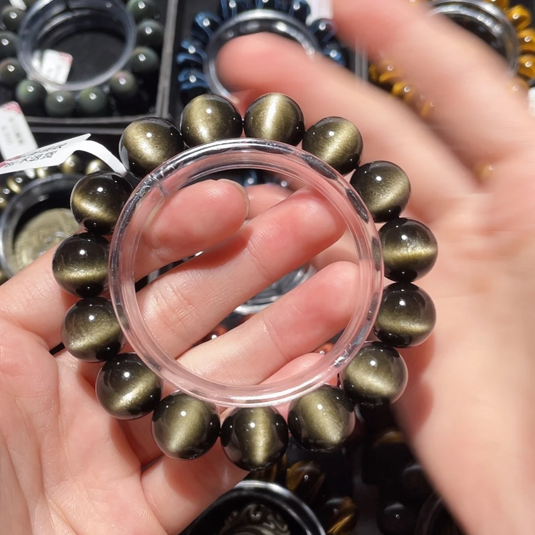 ༊****黑曜岩未镶嵌手链