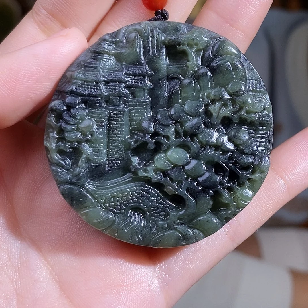 和田玉未镶嵌颈饰