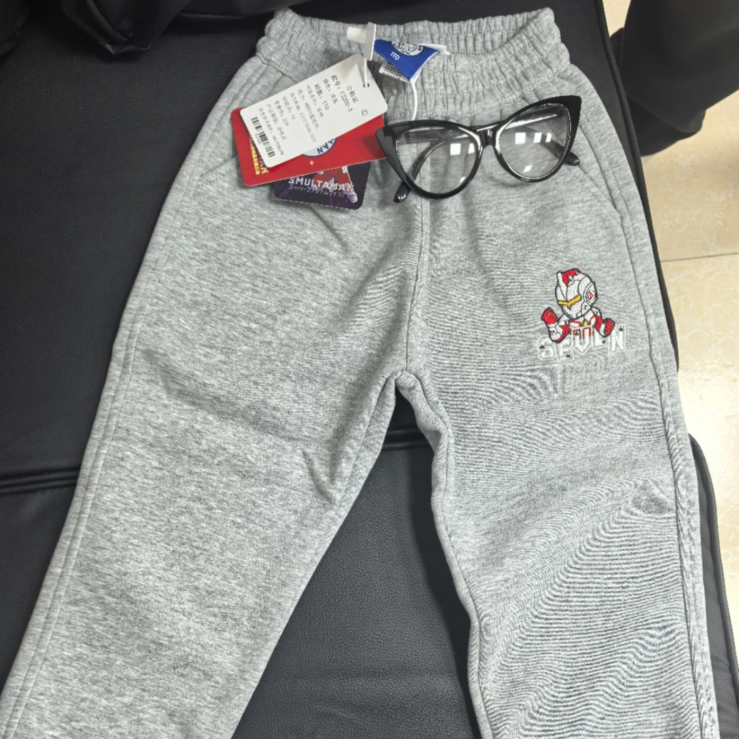 阿悄订制 童装 春款奥特曼图案刺绣卫裤#F3200-3