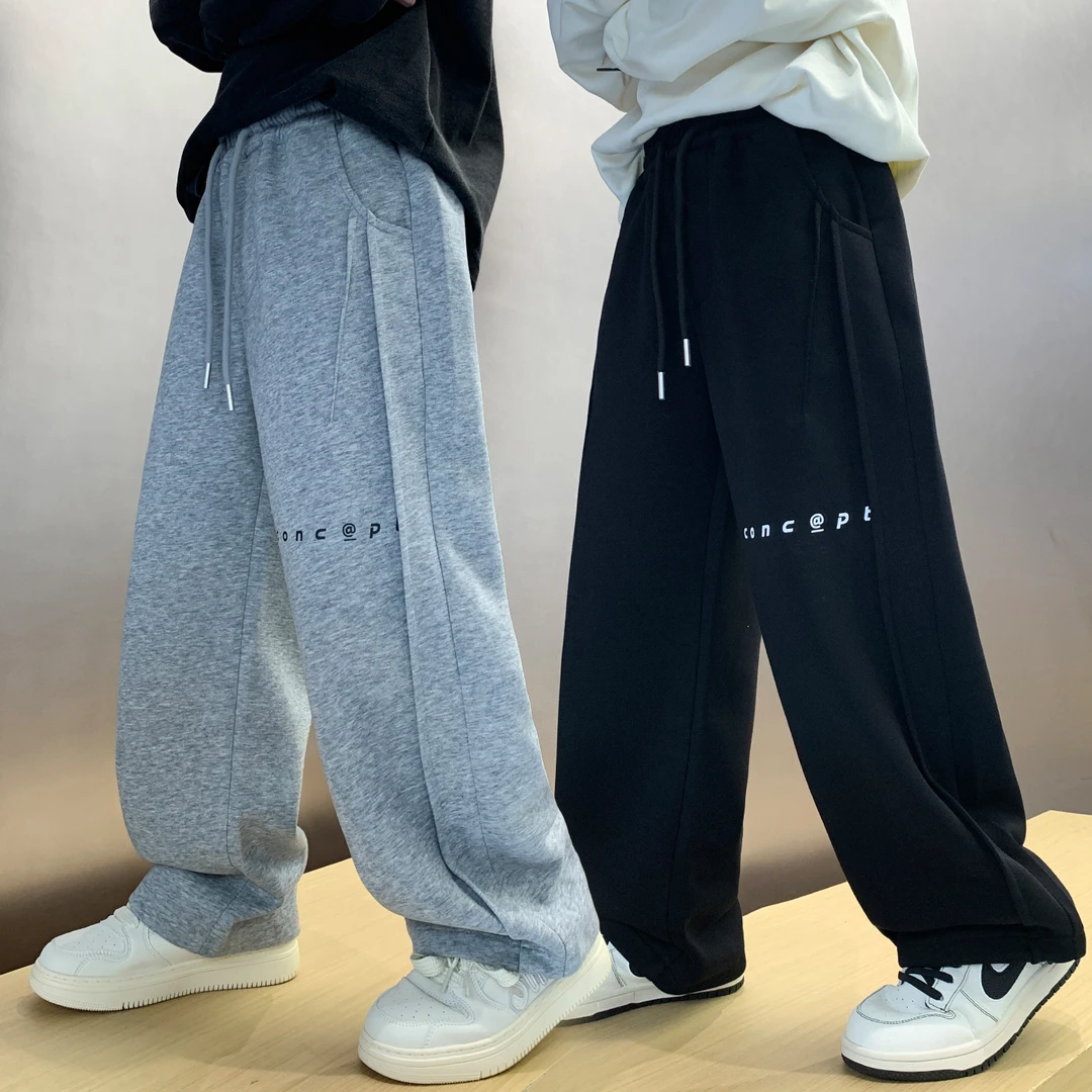 男童运动长裤春秋男孩儿童裤子2025新款大童秋装宽松休闲裤青少年