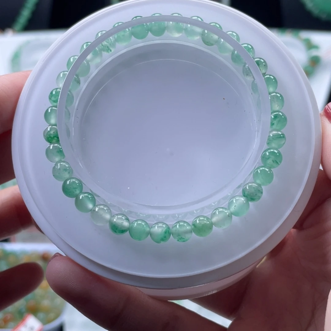 石英质玉（非洲翠）未镶嵌手串