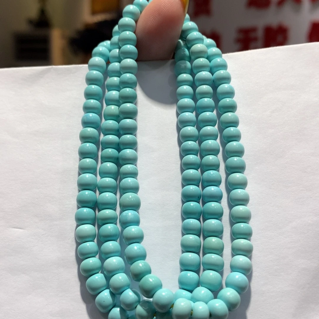 未镶嵌绿松石长链