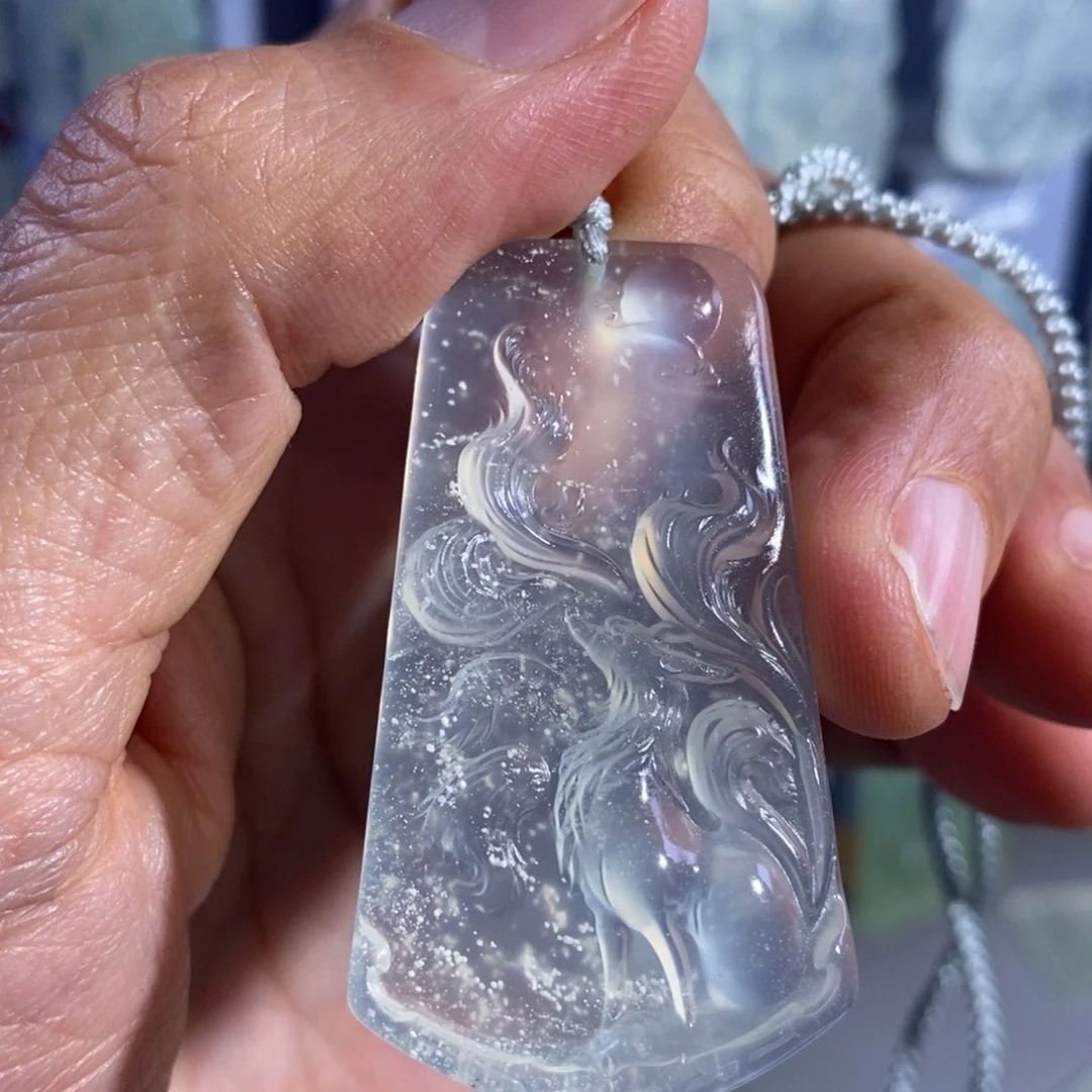 未镶嵌岫玉吊坠吊坠