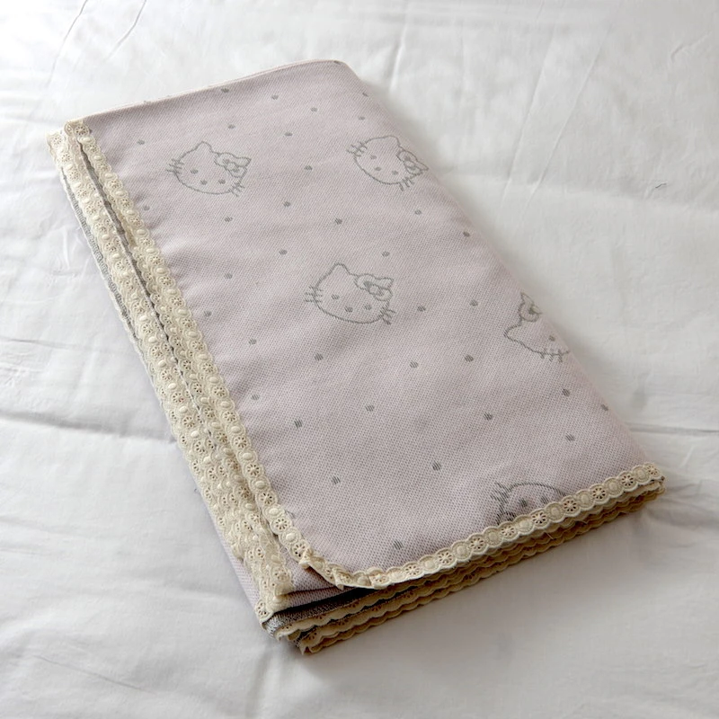 韩式花边纯棉纱布床单双人粗布加厚透气睡单1.5m1.8米床