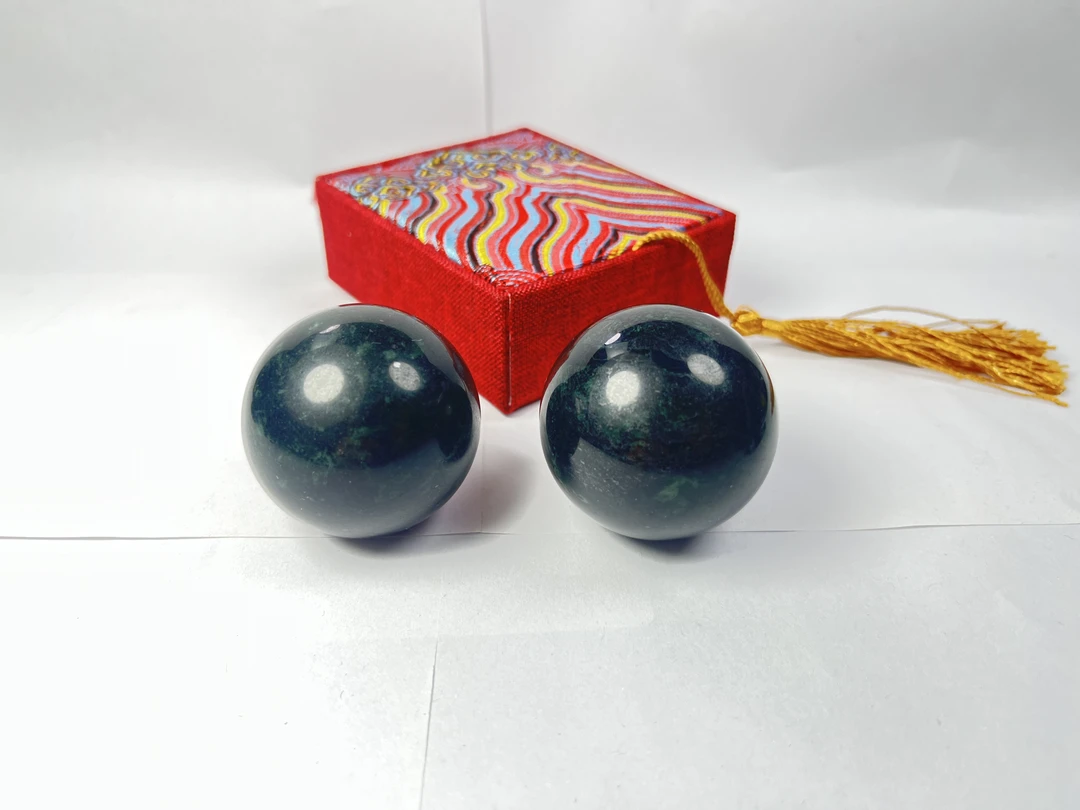 【藏石堂】天然西藏药王石手球一对直径40mm手球手把件