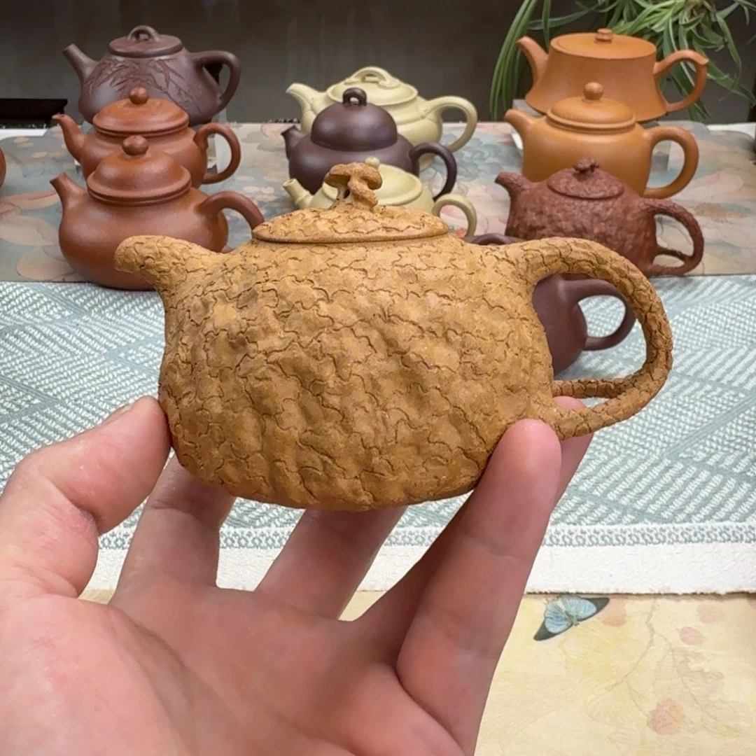 茶壶紫砂供春 半手工 190cc